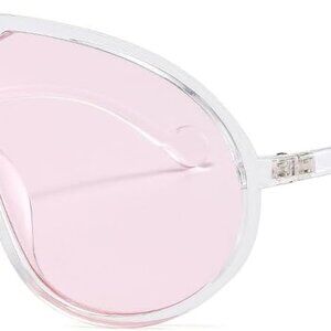 Oversized Aviator Sunglasses Women Men UV400 Wrap Around Shield Goggles